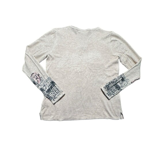 Leo & Ugo M Paris Collection Sweater Eiffel Tower Hot Air Balloon Embellished I2 - Picture 2 of 10